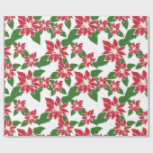 Papier Cadeau Poinsettia (Plat)