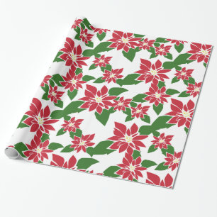 Papier Cadeau Poinsettia