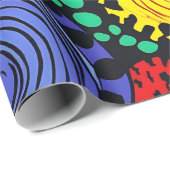 Papier Cadeau Point Abstrait art 3 (Coin rond)