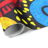 Papier Cadeau Point Abstrait art 4 (Coin rond)