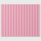 Papier Cadeau Point de défilement en rose (Plat)