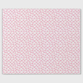 Papier Cadeau Point de Léopard en Rose (Plat)