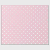 Papier Cadeau Point de polka blanc sur le grand espace (Plat)