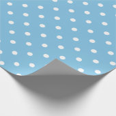 Papier Cadeau Point de polka blanc sur le grand espace (Coin)