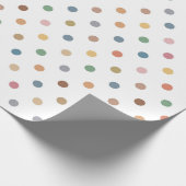 Papier Cadeau Point de polka coloré (Coin)