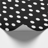 Papier Cadeau Point de polka noir et blanc (Coin)