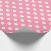 Papier Cadeau Point de polka rose (Coin)