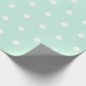 Papier Cadeau Point de polka vert à la menthe (Coin)