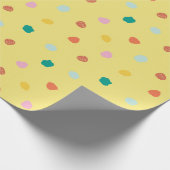 Papier Cadeau Point Polka bio rétro inspiré par Palm Springs (Coin)