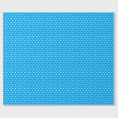 Papier Cadeau Point Polka bleu (Plat)