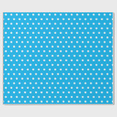 Papier Cadeau Point Polka bleu profond (Plat)