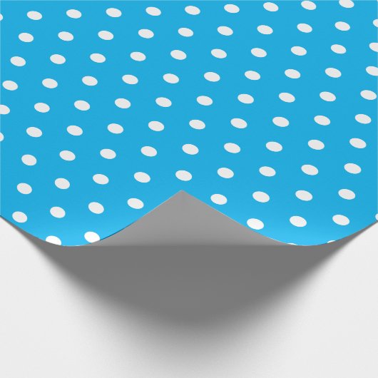 Papier Cadeau Point Polka bleu profond (Coin)