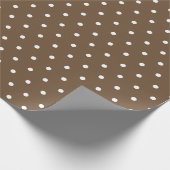 Papier Cadeau Point Polka Brown (Coin)