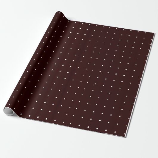 Papier Cadeau Point Polka de la Bourgogne de Noël (Déroulé)