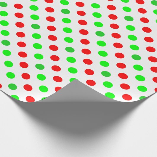 Papier Cadeau Point Polka de Noël #10 (Coin)