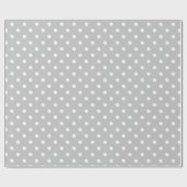 Papier Cadeau Point Polka gris (Plat)