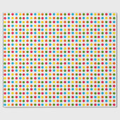 Papier Cadeau Point Polka multicolore (Plat)