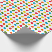 Papier Cadeau Point Polka multicolore (Coin)