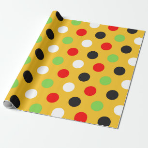 Papier Cadeau Point Polka multicolore