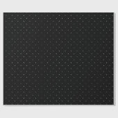 Papier Cadeau Point Polka noir et blanc (Plat)