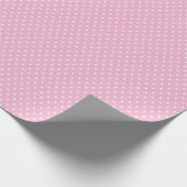 Papier Cadeau Point Polka rose (Coin)