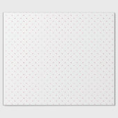 Papier Cadeau Point Polka rouge (Plat)