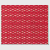 Papier Cadeau Point Polka rouge (Plat)