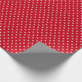 Papier Cadeau Point Polka rouge (Coin)