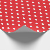 Papier Cadeau Point Polka rouge (Coin)