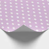 Papier Cadeau Point Polka violet (Coin)