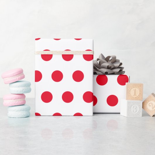 Papier Cadeau Point rouge (Baby Shower)
