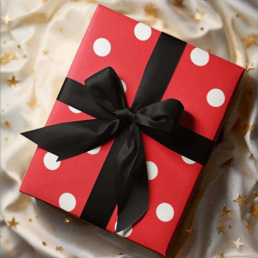 Papier Cadeau Point rouge