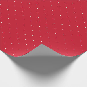 Papier Cadeau Pointe Polka rouge et blanc
