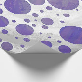 Papier Cadeau Pointe Polka Smear Blueberry (Coin)