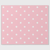 Papier Cadeau Pointe rose et blanche (Plat)