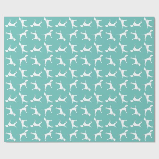Papier Cadeau Pointer Chien Chien Chiot Anglais Setter (Plat)