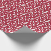 Papier Cadeau Pointers and Butterflies (Red() Wrapping Paper (Coin)