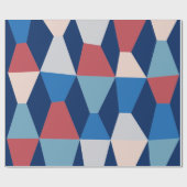 Papier Cadeau Pointes colorées 161214d - sur Bleu foncé (Plat)
