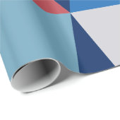 Papier Cadeau Pointes colorées 161214d - sur Bleu foncé (Coin rond)