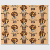 Papier Cadeau Pointeur à courte distance allemand Kurzhaar (Plat)