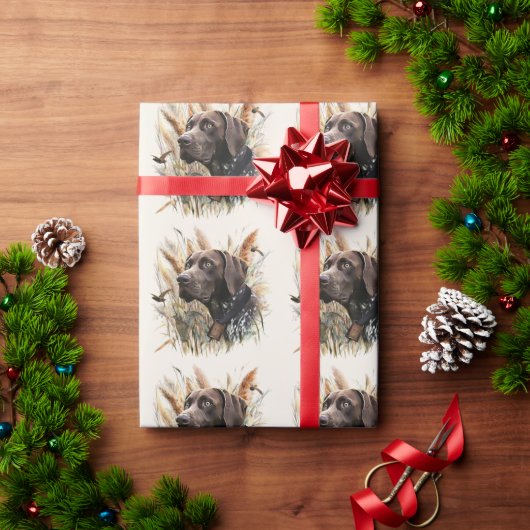 Papier Cadeau Pointeur à poils courts allemand (Cadeau de vacances)