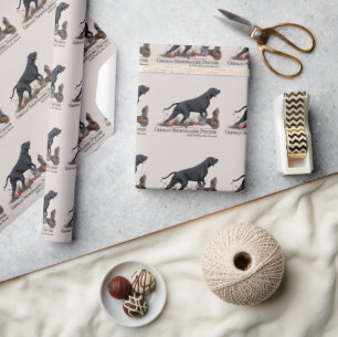 Papier Cadeau Pointeur à poils courts allemand, Poster de Tapiss