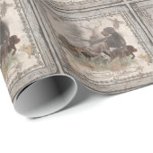 Papier Cadeau Pointeur À poils durs allemand (Coin rond)