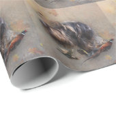 Papier Cadeau Pointeur À poils durs allemand (Coin rond)