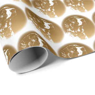 Papier Cadeau Pointeur Chien Papier-cadeau Chien de sport Papier