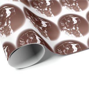 Papier Cadeau Pointeur Chien Papier-cadeau Chien de sport Papier