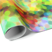 Papier Cadeau Pointillism Chakra (Coin rond)