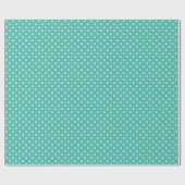Papier Cadeau Pointillisme Classique Blanc - Vert Bluegrass (Plat)