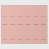 Papier Cadeau Points abstraits bleu orange ajouter nom texte t t (Plat)