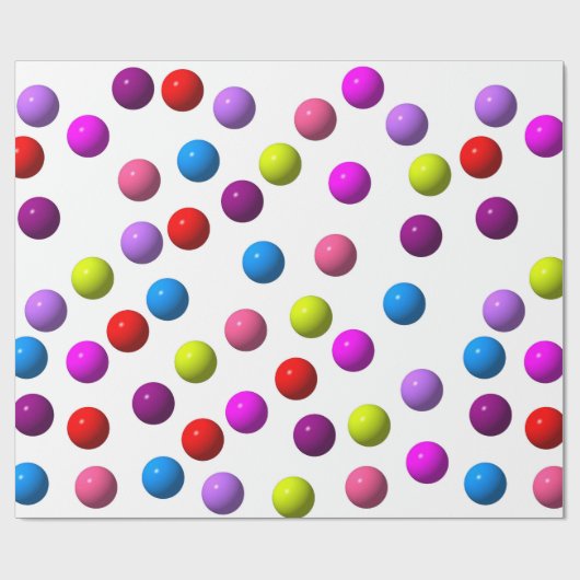 Papier Cadeau Points amusants (Plat)